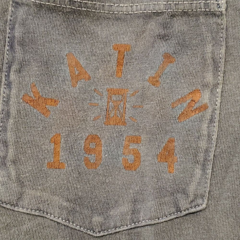 Katin‎ T-shirt With Pocket 1954 Made In USA Men’s Size M Bluish Grey Surf Short